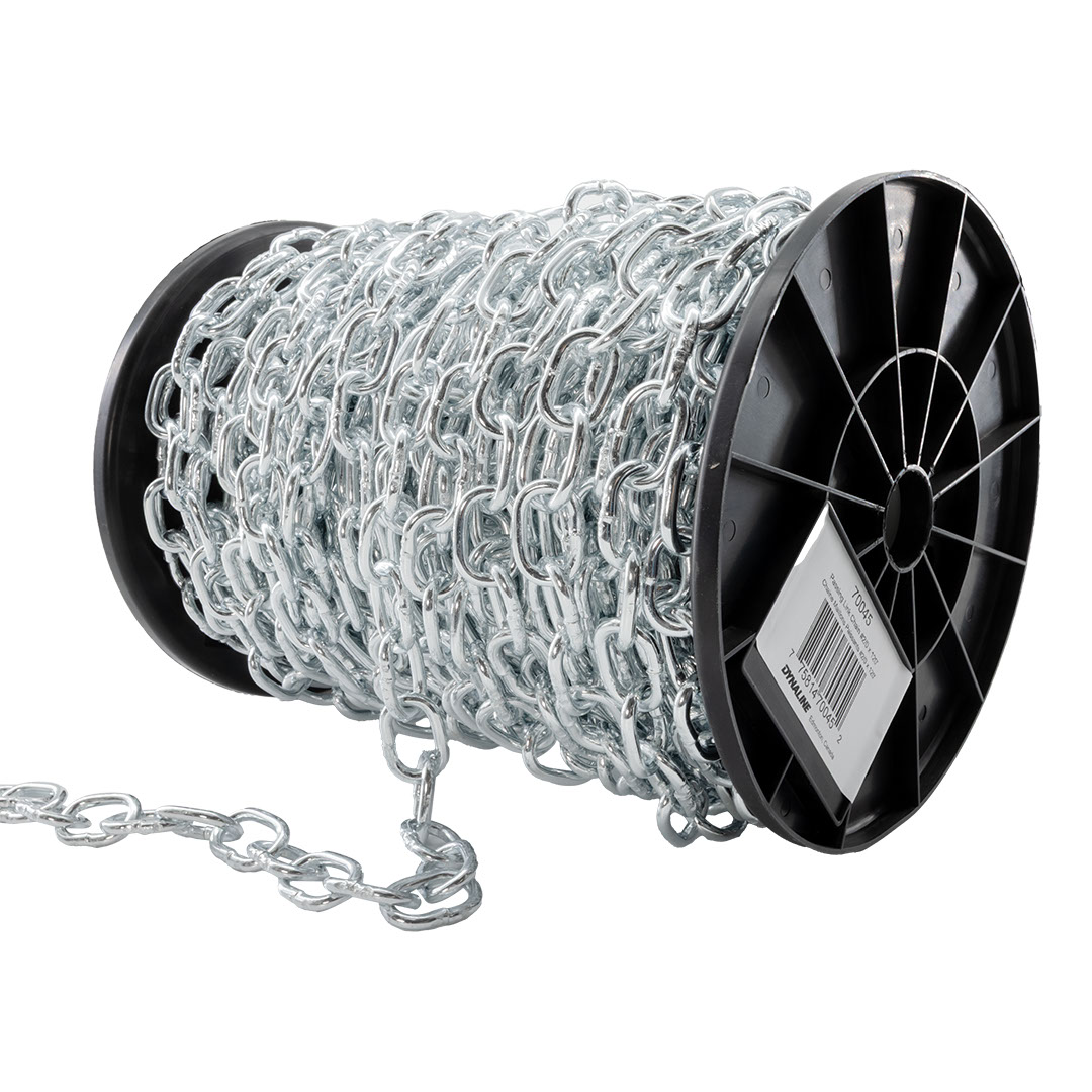 DynalinePassing Link Chain #2/0 x 120' Zinc Plated